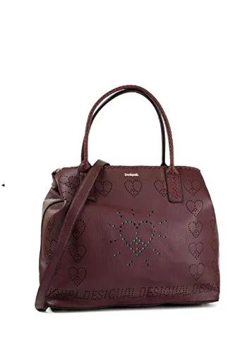 Desigual 19WAXPA1 Borsa Donna, Rosso (Ruby Wine), Taglia unica