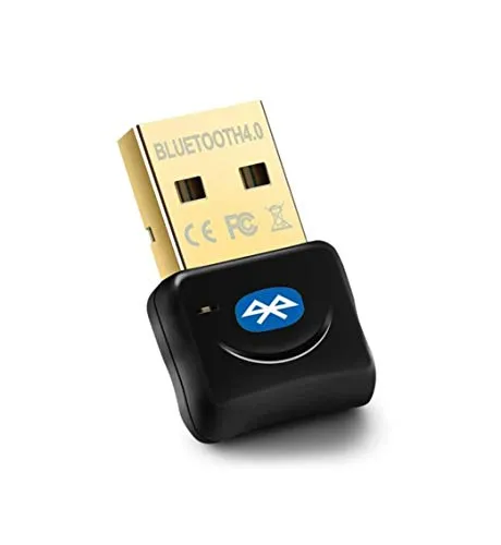 Maxesla Adattatore Bluetooth USB Bluetooth 4.0, Chiavetta Bluetooth per PC Plug And Play, 20M Trasmettitore e Ricevitore per Cuffie, Altoparlanti, Tastiera ect, Compatibile con Windows 10/8/7/XP/Vista