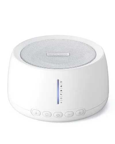 White Noise Machine,Kuulaa Macchina del Rumore Bianco Con 30 Sons Naturels, Fonction de Mémoire, Minuterie Réglable, Portable, Relaxation, Les Déplacements des Bureaux