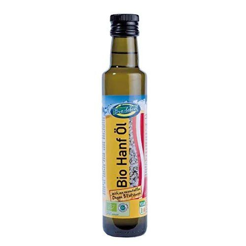 Olio di semi di Canapa BIO 250 ml biologico spremitura a freddo, fatto dalla canapa organica austriaca, 100% naturale organic hemp seed oil