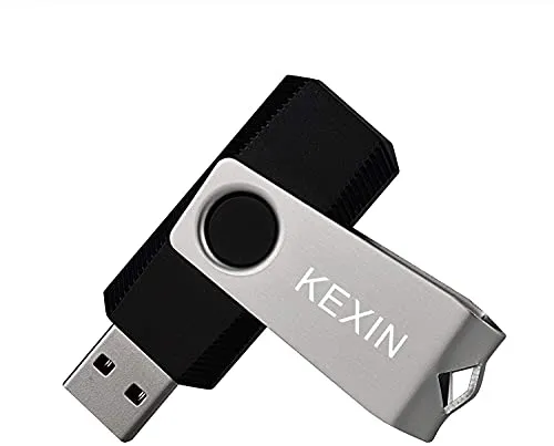 KEXIN Chiavetta USB 64GB Pen Drive Pennetta USB 2.0 Penna Memoria Flash Unità Thumb Drive Memoria Stick USB Flash Drive (Nero)