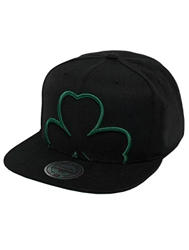 Mitchell & Ness Uomo Cappellini/Snapback Cap Raised Perimeter Boston Celtics verde Adjustable
