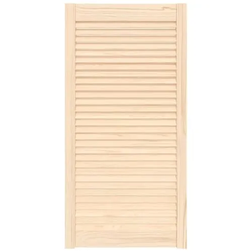 vidaXL Anta a Lamelle in Legno Massello di Pino 99,3x49,4 cm