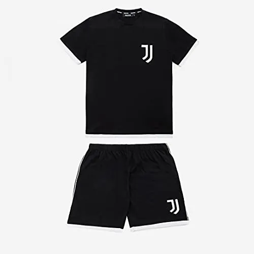 JUVE Juventus Pigiama Corto Uomo Primavera Estate 2021-100% Originale - 100% Prodotto Ufficiale - Colore Nero - Scegli la Taglia (Taglia XL)