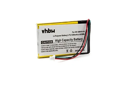 Batteria LI-POLY per GARMIN Edge 605, 705 sostituisce 361-00019-12 1250mAh
