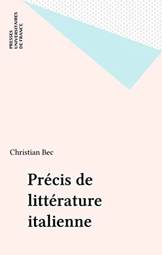 Précis de littérature italienne (Precis) (French Edition)