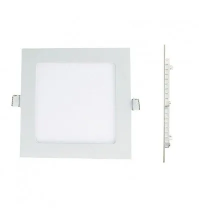 Optonica LED 2448 Pannello LED 6W quadrato da incasso bianco naturale 4500K + Driver