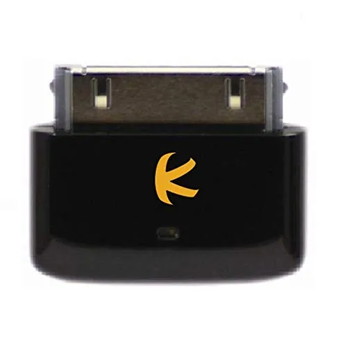 KOKKIA i10s + aptX (lussuoso nero) Mini trasmettitore iPod Bluetooth per iPod/iPhone/iPad con sistema di certificazione Apple autentico che offre un audio nitido con latenza ridotta per auricolari/ricevitori/altoparlanti aptX Bluetooth.