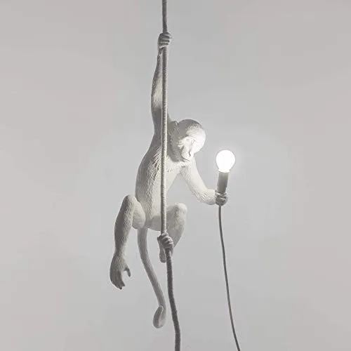 SELETTI Lampada in Resina Monkey Lamp Cm.37X25 H.76,5 - con Corda