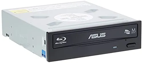 Asus BW-16D1H Masterizzatore Interno Blue Ray, velocità di scrittura 16X, Supporto M-Disc (Versione con Scatola)