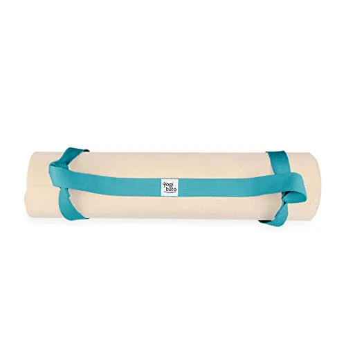 Yogibato Cintura per Il Trasporto dei tappetini Yoga- Taglio Universale 100% Cotton Nastro da Indossare per Sport e Tappetto da Ginnastica - Yoga Cintura per Il Tappetino Yoga – Turchese