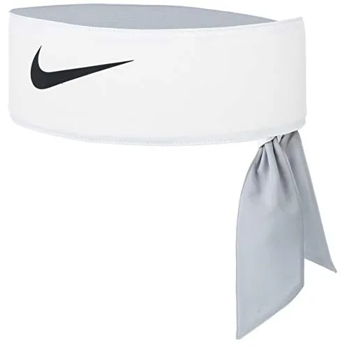 Nike Headband Tennis White/Black, Fascia per Capelli Uomo, Bianco/Nero, Taglia Unica