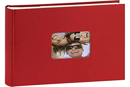 walther design album fotografico rosso 200 foto 10 x 15 cm Album per appunti con copertina ritagliata, Fun ME-110-R