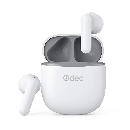 Cuffie Bluetooth 5.1, Auricolari Bluetooth con Microfono Incorporato, Stereo HiFi Semi-In-Ear Cuffie Senza Fili con Custodia di Ricarica USB-C Portatile, Controllo Touch IPX5, per iPhone Samsung