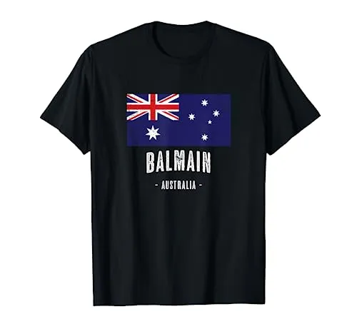 Balmain, Australia | Aussie City Merch - Bandiera Australiana Maglietta