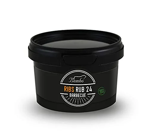 BEMBO BBQ RIBS RUB 220g - BBQ RUB COSTINE - Miscela di Spezie per Costine e Ribs - Marinatura a secco Dry Rub - Made in Italy