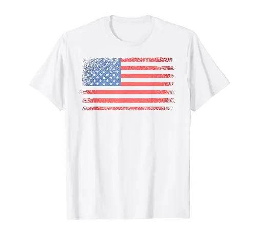 Maglietta con bandiera americana | Bandiera USA Maglietta
