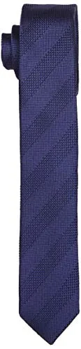 Seidensticker Seidenkrawatte 5 cm breit Cravatta, Blu (Blau 18), Taglia unica Uomo