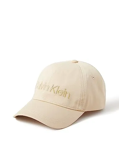 Calvin Klein CK Must Minimo Logo cap Coperchio, Pastel Sand, OS Donna