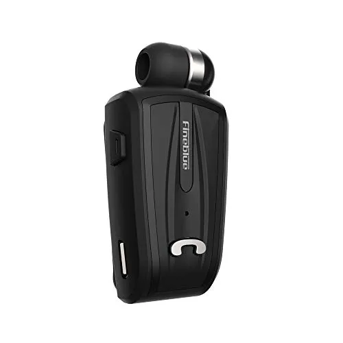 Festnight Fineblue F-V6 Wireless Bluetooth 4.0 Cuffie Auricolari con Clip a Clip Cavo Retrattile Vivavoce Incorporato nel Microfono