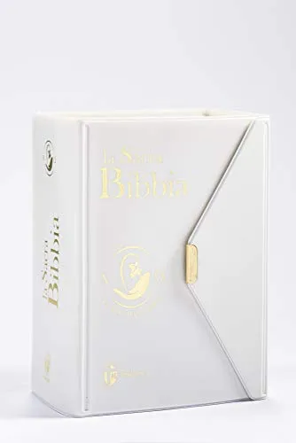 La Sacra Bibbia. La via della pace. Ediz. tascabile con bottoncino bianca: 10 x 14 cm