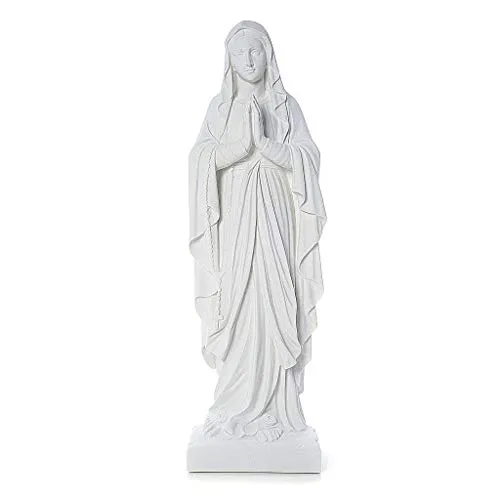 Holyart Statua Madonna di Lourdes Marmo Applicazione 60-85 cm, 60 cm (23.64 INC.)