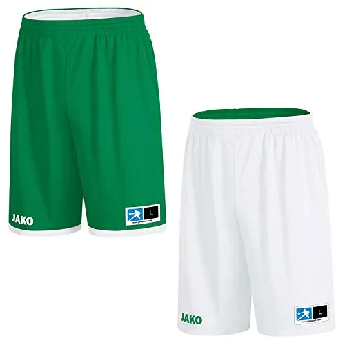 JAKO Change 2.0 - Pantaloncini da Uomo, Colore Verde/Bianco, Taglia M