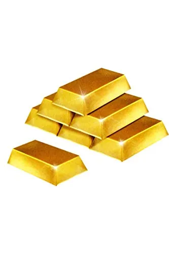 Gold bar decorations-6 per unità