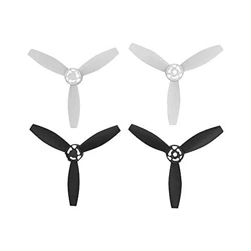 Elica del Drone 4 pz.Puntelli di Ricambio Elica/Fit for Parrot Drone Bebop 2 Quick Release Lama rotori Parts CW CCW.Accessori (Color : 2 Black 2 Whith)