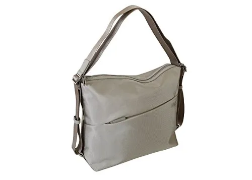 Nava Borsa a tracolla zainabile con tasca frontale beige