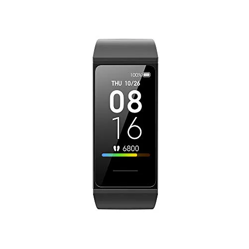 Xiaomi Fitness Mi Band 4C-Sensore di frequenza cardiaca, Bluetooth, notifiche mobili, avviso di inattività, notifica di chiamata in arrivo, notifica di app, frequenza cardiaca-Nero