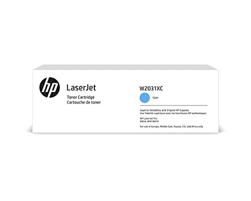 HP 415X Cyan Contractual Laserjet **New Retail**, W2031XC (**New Retail** Toner)