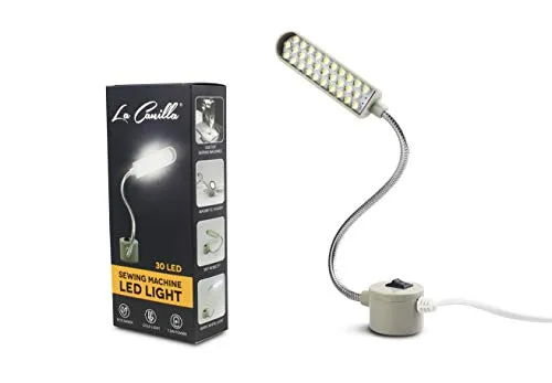 La Canilla ® - Lampadina 30 LED per Macchina da Cucire 8000K Bianco 220V Base Magnetica | Accessori per Macchine da Cucire, Luce e Illuminazione