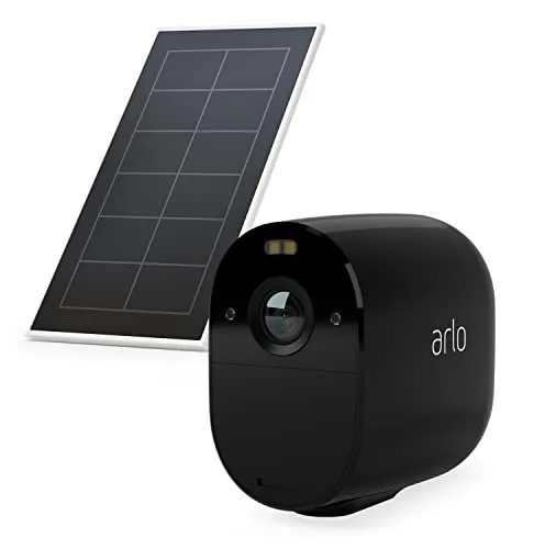 Arlo Pannello Solare per Videocamere Essential + Telecamera Essential Spotlight, Nera