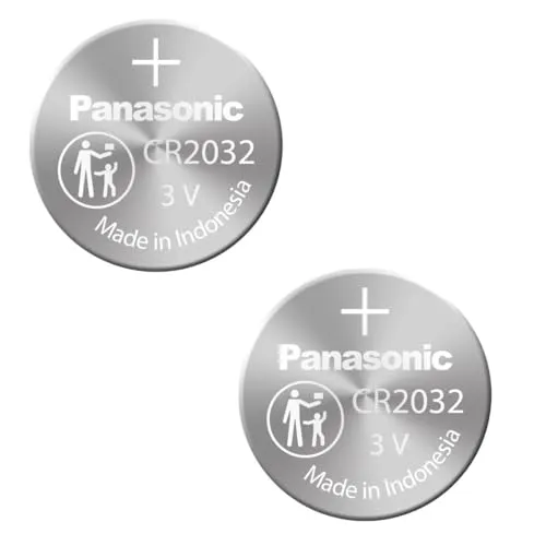 Panasonic CR2032 Batteria a litio, Argento, 2 pezzi