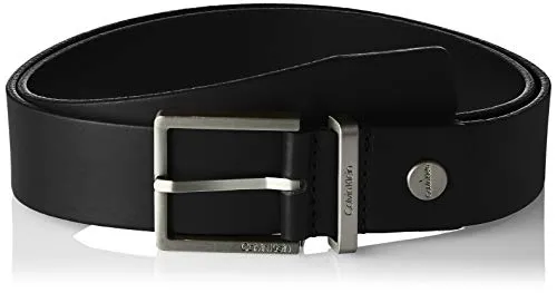 Calvin Klein Casual Adj. Belt 3.5cm Cintura, Nero (Black 001), 9 (Taglia Produttore: 105) Uomo