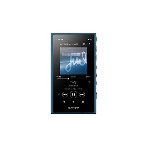 Sony NW-A105 - Lettore musicale Walkman Android 16GB con Display touch 3,6", Hi-Res Audio, S-Master HX, DSEE HX, NFC, Bluetooth, Wi-Fi, Blu