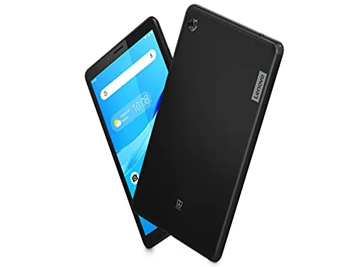 Lenovo Tab M7 Tablet, Display 7" HD, Processore MediaTek MT8765, 16GB espandibili fino a 128GB, 1GB RAM, WiFi+LTE, Android Pie, Nero (Onyx Black)
