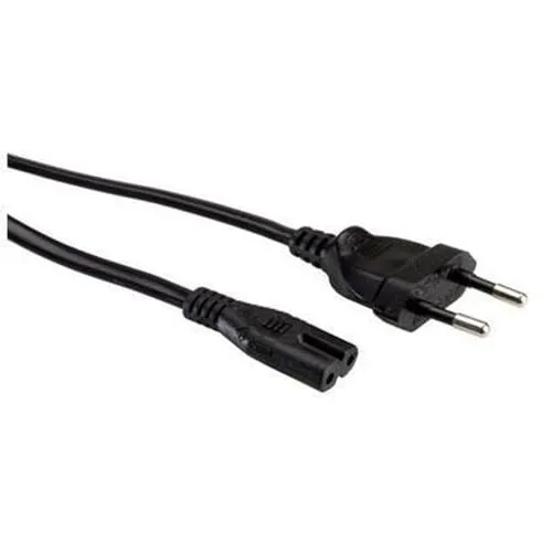 Nilox IEC C7 F – CEI 23 – 16/VII M, 1,8 m – Cavo (1,8 m, 1,8 m, connettore maschio/femmina, accoppiatore C7, CEE7/7, 250 V, colore: nero