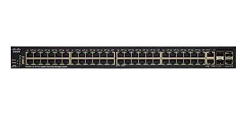 Cisco SB 48 Ports Manageable Layer 3 RM **New Retail**, SG350X-48MP-K9-EU (**New Retail** 48 x 10/100/1000 (Poe+) 2 x Combo 10 Gigabit SFP 2 x 10 Gigabit SFP+ RM Poe+)