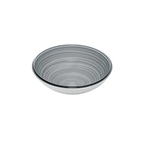 Guzzini - Twist, Contenitore in Plastica Riciclata S - Grigio, Ø 14 X h4,5 cm | 360 cc - 18161492