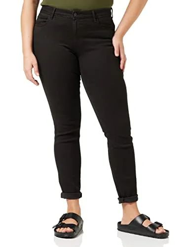 Wrangler Skinny Jeans, Nero (Black 23), 27W / 34L Donna