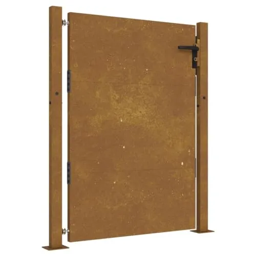 vidaXL Cancello da Giardino 105x155 cm in Acciaio Corten