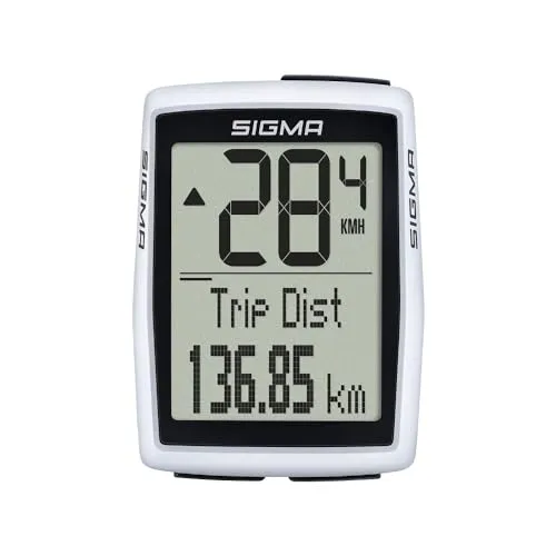 SIGMA SPORT Contachilometri Bici Senza Fili BC 12.0 WL, Ciclocomputer con Dodici Funzioni e Applicabile a Due Biciclette, Contachilometri Bici con Grandi Pulsanti e Uno Schermo Ben Visibile