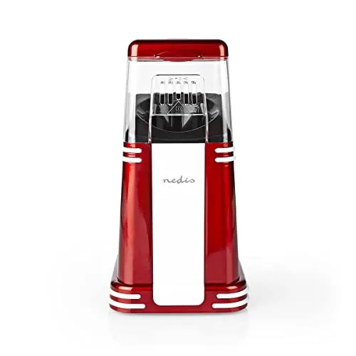 Macchina Popcorn - 1200 W - 2-4 min - Bianco/Rosso