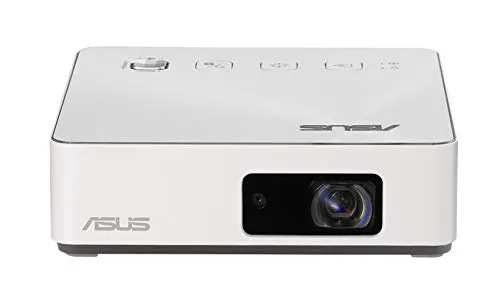ASUS S2 White Pico Mini proiettore LED portatile HD bianco 500 lumen HDMI & USB-C batteria integrata 6000mAh automia 3,5 ore 1280x720 32db altoparlanti integrati