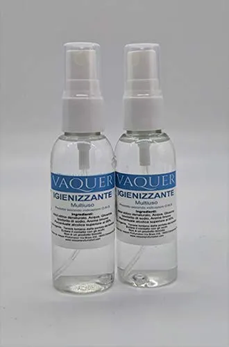 igienizzante Mani spray 50 ml confezione 2 valute pezzi prodotto secondo le direttive o.m.s. A base di alcool