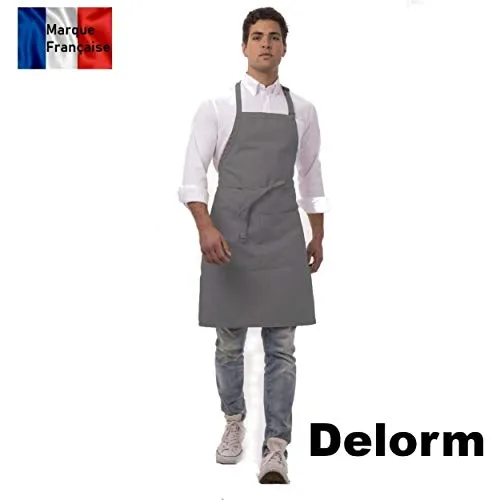 Delorm - Grembiuli da Cucina Impermeabili Uomo e donna, Grembiule con Tasche Regolabili, Anti Macchie, Grembiule Per Famiglia, Giardino, Ristorante, Barbecue, Cucina, Caffè, Servegia