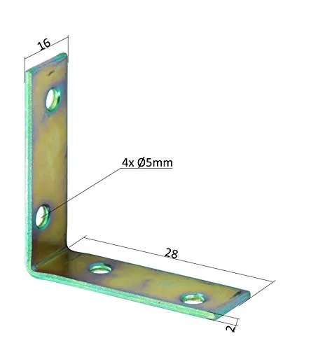 Lastrine Angolari Zincate 30 x 30 mm