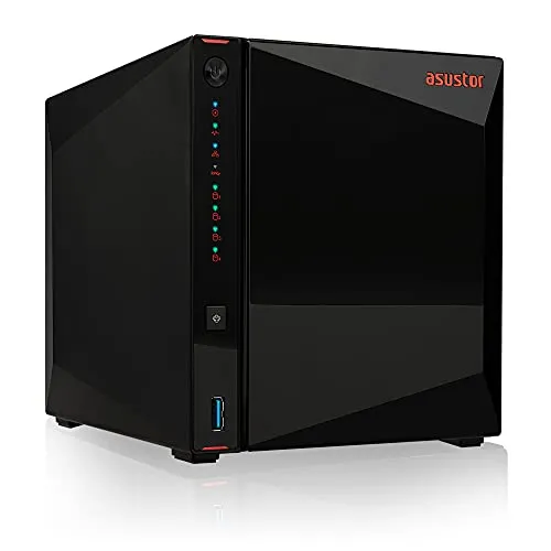 Asustor Nimbustor 4 AS5304T 4 Bay server NAS, Quad Core 1.5 GHz, 4GB RAM DDR4, Network Attached Personal Cloud Storage (Senza Disco)